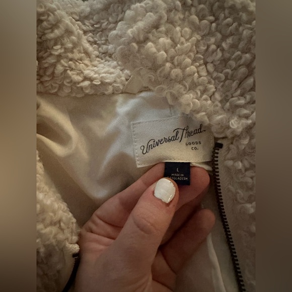 Universal Thread Zip Up Fuzzy Jacket Women’s L - Picture 2 of 5